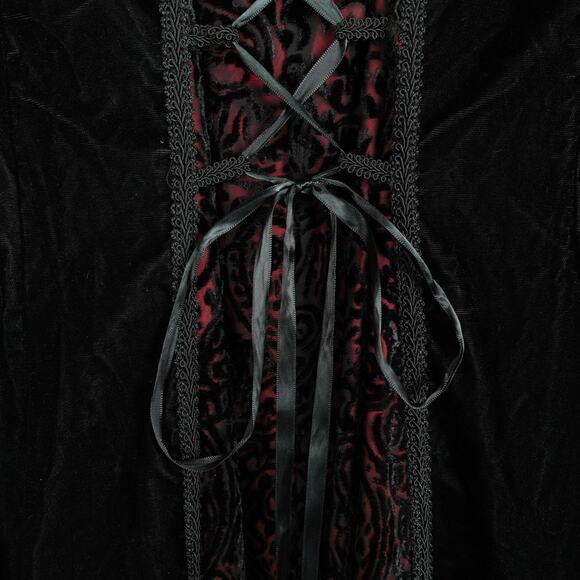 Lip Service Dress Womens SZ S Corset Bell Sleeve Punk Gothic Whimsigoth Witchy - Picture 6 of 14